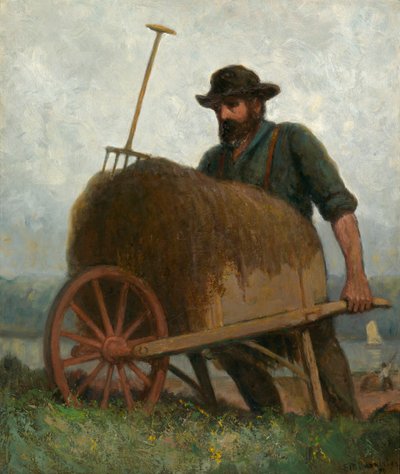 Verzamelaars van zeewier door Edward Mitchell Bannister