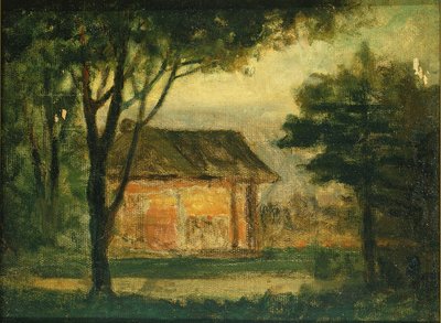 De oude boerderij door Edward Mitchell Bannister