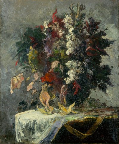 Zonder titel (bloemstilleven) door Edward Mitchell Bannister