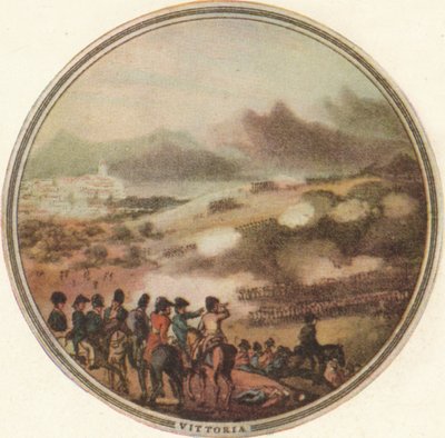 Slag bij Vittoria, 1815 1910 door Edward Orme