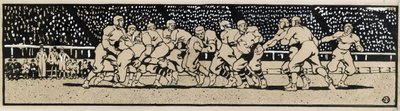 Voetbalwedstrijd door Edward Penfield