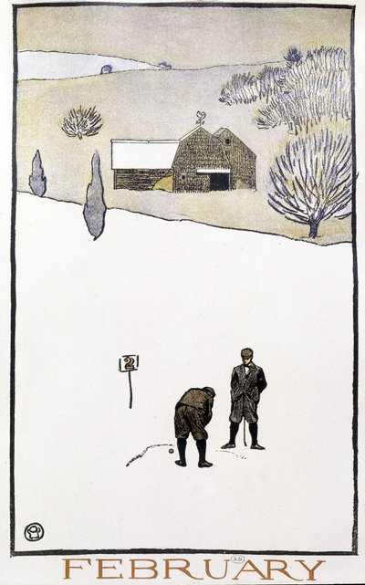 Golf in de sneeuw - in 