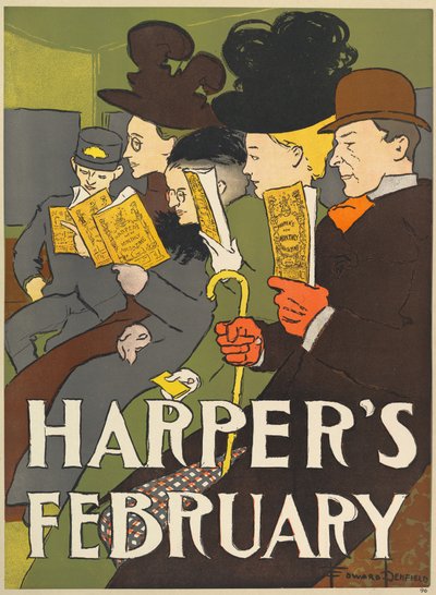 Harpers New Monthly Magazine, februari 1896 door Edward Penfield