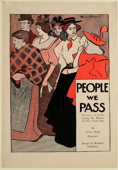 People We Pass van Julian Ralph, uitgevers Harper & Brothers door Edward Penfield