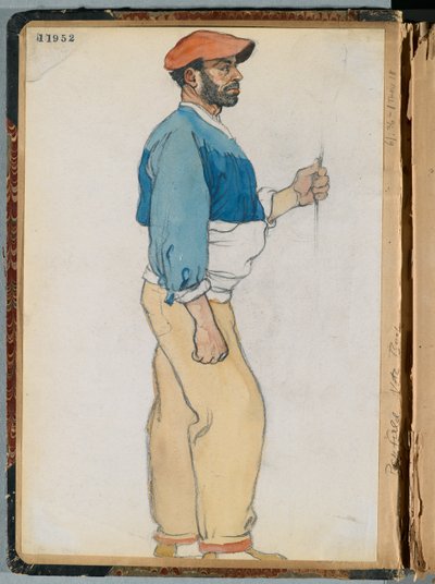 Schets van een Spaanse man, 1906 door Edward Penfield