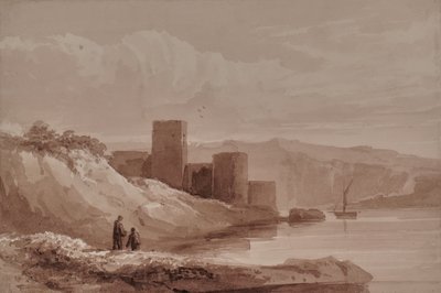 Landschap met rivier door Edward Pretty