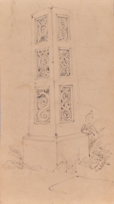 Monumentschets door Edward Pretty