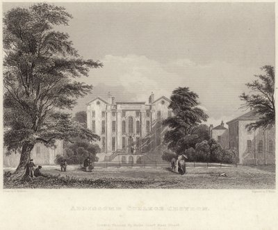 Addiscombe College in Croydon (gravure) door Edward Pritchett