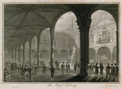 De Royal Exchange, Londen door Edward Pugh