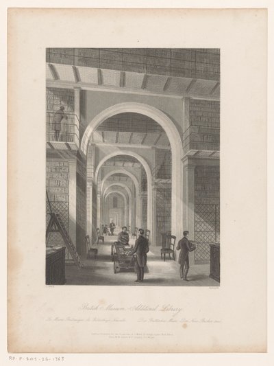 Bibliotheek van het British Museum door Edward Radclyffe