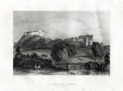 Carisbrooke Castle, Newport, Isle of Wight, 1860 door Edward Radclyffe