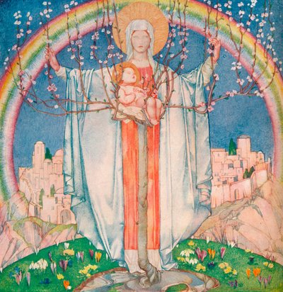 La Madonna Di Promessa door Edward Reginald Frampton