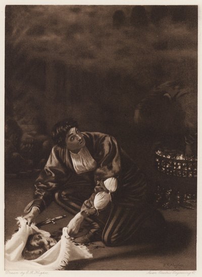 Il Pecorone: Dag IX, Novel I, De meester dief door Edward Robert Hughes