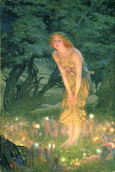 Midzomeravond door Edward Robert Hughes