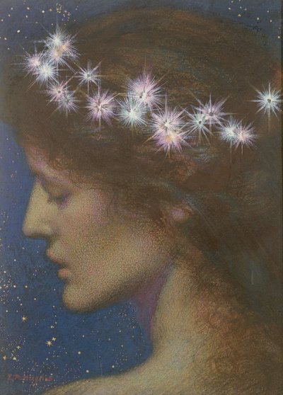 Nacht door Edward Robert Hughes