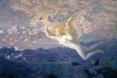 Op de vleugels van de ochtend, 1905 door Edward Robert Hughes