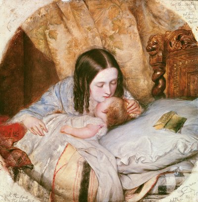De welterusten kus door Edward Robert Hughes