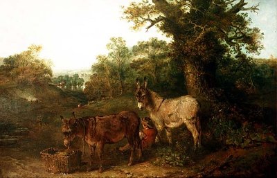 Ezels in een open plek door Edward Robert Smythe