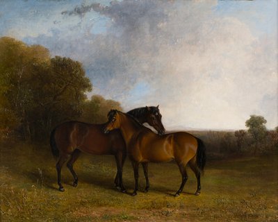 Twee jagers in een landschap, ca. 1830-99 door Edward Robert Smythe