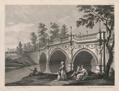 Perspectiefweergave van de Brug bij Sion door Edward Rooker