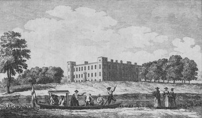 Sion House, gezien vanaf de overkant van Isleworth Church, ca. 1760 door Edward Rooker