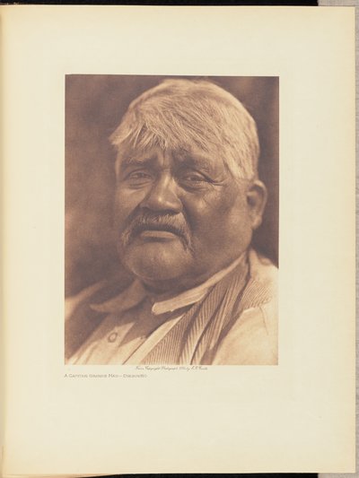Kapitein Grote Man - Diegueño door Edward S. Curtis