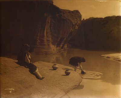 Bij de oude bron van Acoma door Edward S. Curtis