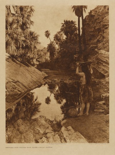 Voor de blanke kwam - Palm Canon door Edward S. Curtis