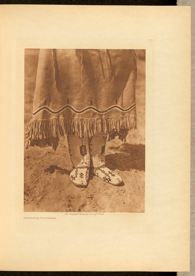 Cheyenne Schuhe door Edward S. Curtis
