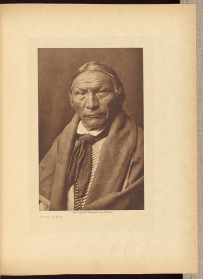 Cheyenne Man door Edward S. Curtis