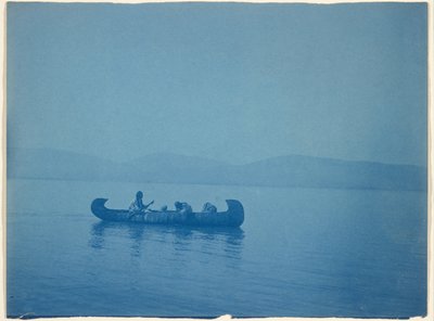 Het meer oversteken - Kutenai door Edward S. Curtis