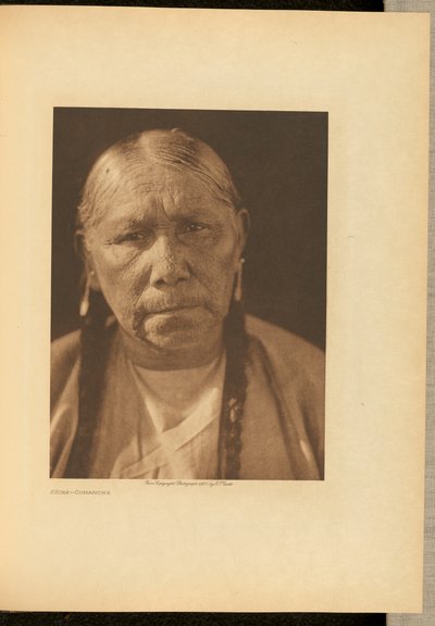 Kícha - Comanche door Edward S. Curtis