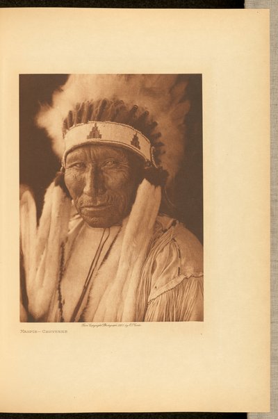 Elster - Cheyenne door Edward S. Curtis