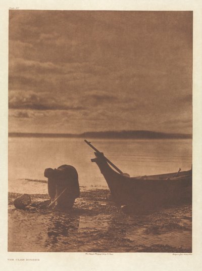 Portfolio IX, Plaat 317: De Clam Graver door Edward S. Curtis