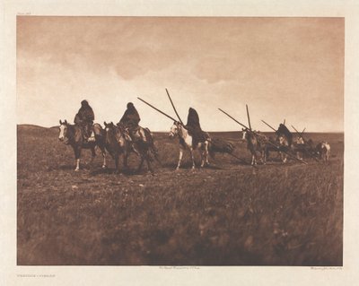 Portfolio VI, Plaat 193: Travaux--Piegan door Edward S. Curtis
