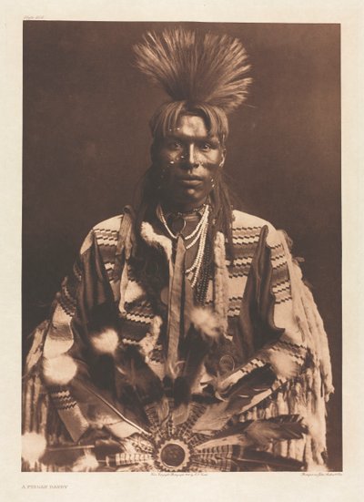 Portfolio VI, Plaat 208: Een Piegan Dandy door Edward S. Curtis