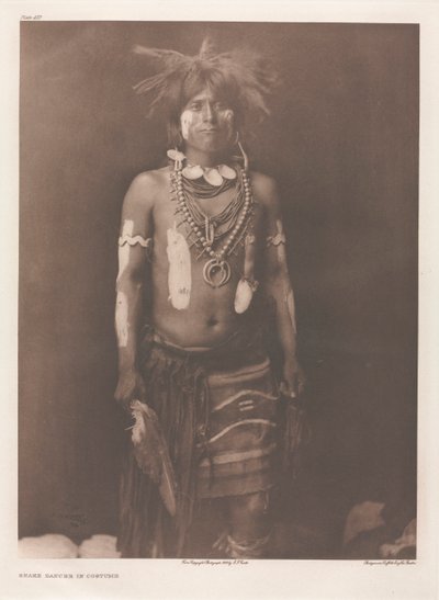 Portfolio XII, Plaat 430: Slangendansers in Kostuum door Edward S. Curtis