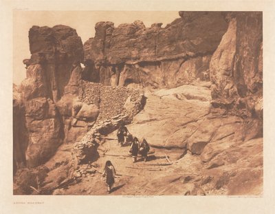 Portfolio XVI, Plaat 570: Acoma rijweg door Edward S. Curtis