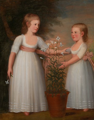 De Davis Kinderen Eliza Cheever Davis en John Derby Davis, 1795 door Edward Savage