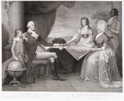 De familie Washington, 1798 door Edward Savage
