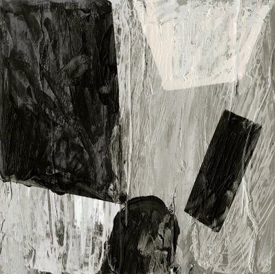 Getextureerd, abstract, monochroom door Edward Selkirk