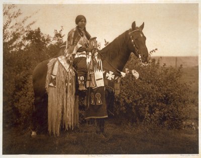 Vakantieversieringen - Cayuse door Edward Sheriff (after) Curtis