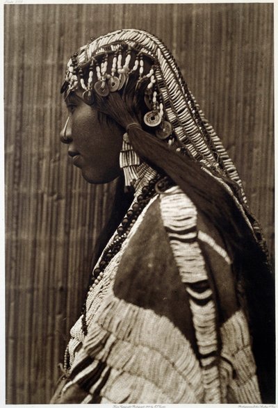 Portret Van Indiaans Meisje door Edward Sheriff Curtis