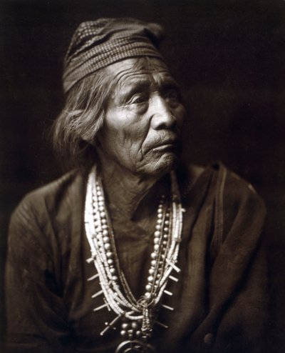 Nesjaja Hatali, indiaan, Navajo, c. 1904 door Edward Sheriff Curtis