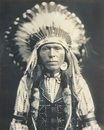 Rode Donder, Nez Perce (Neef van Chief Joseph) door Edward Sheriff Curtis