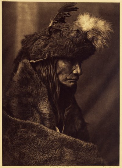 Tearing Lodge, Piegan door Edward Sheriff Curtis