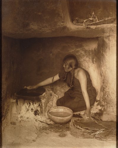 De Piki Maker, Hopi door Edward Sheriff Curtis
