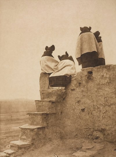 De dansers bekijken door Edward Sheriff Curtis