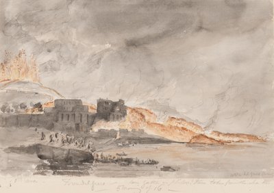 Uitbarsting van de Vesuvius, 1794 door Edward Swinburne