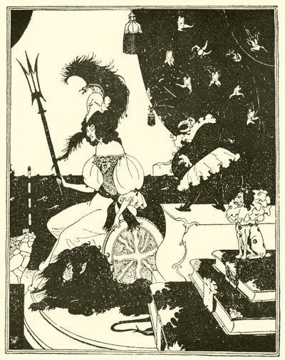 Britannia à la Beardsley door Edward Tennyson Reed